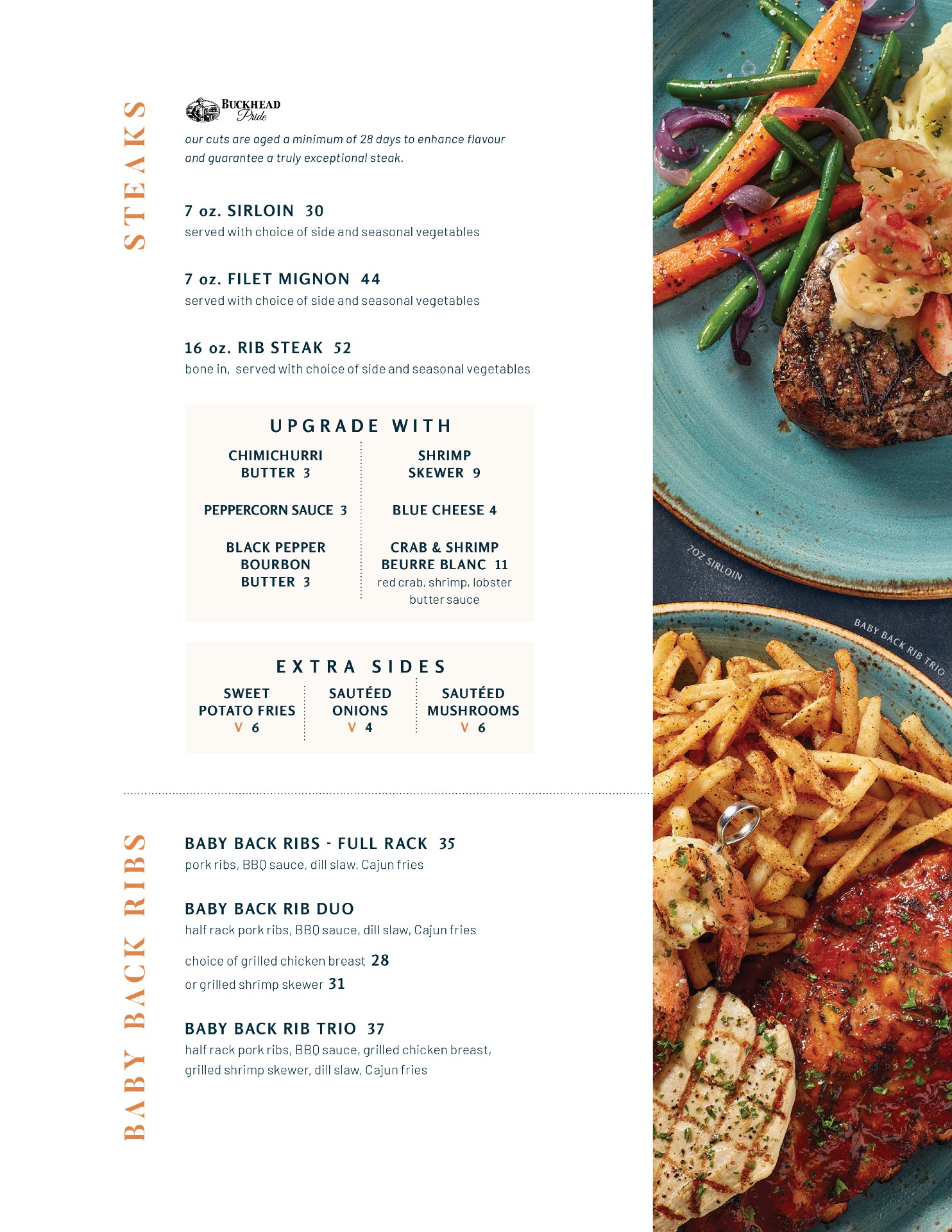 Food menu