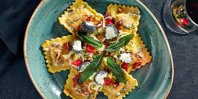 Butternut squash ravioli